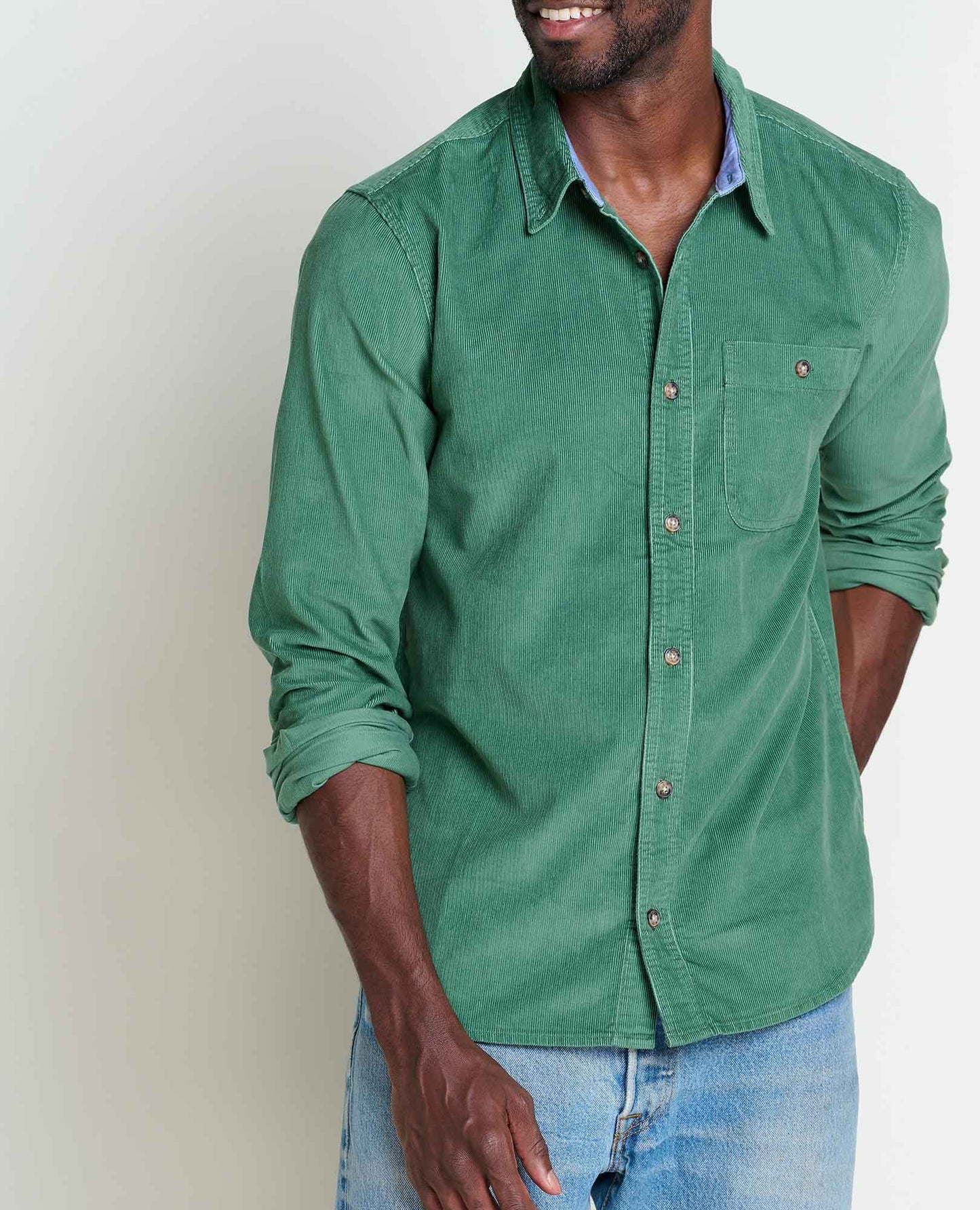 Toad and Co - Scouter Cord Long Sleeve Shirt - Men's - Honey Brown