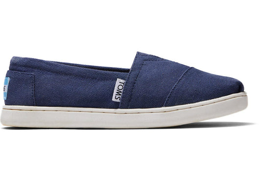 Toms - Youth Alpargata Espadrille - Kids - Navy Canvas