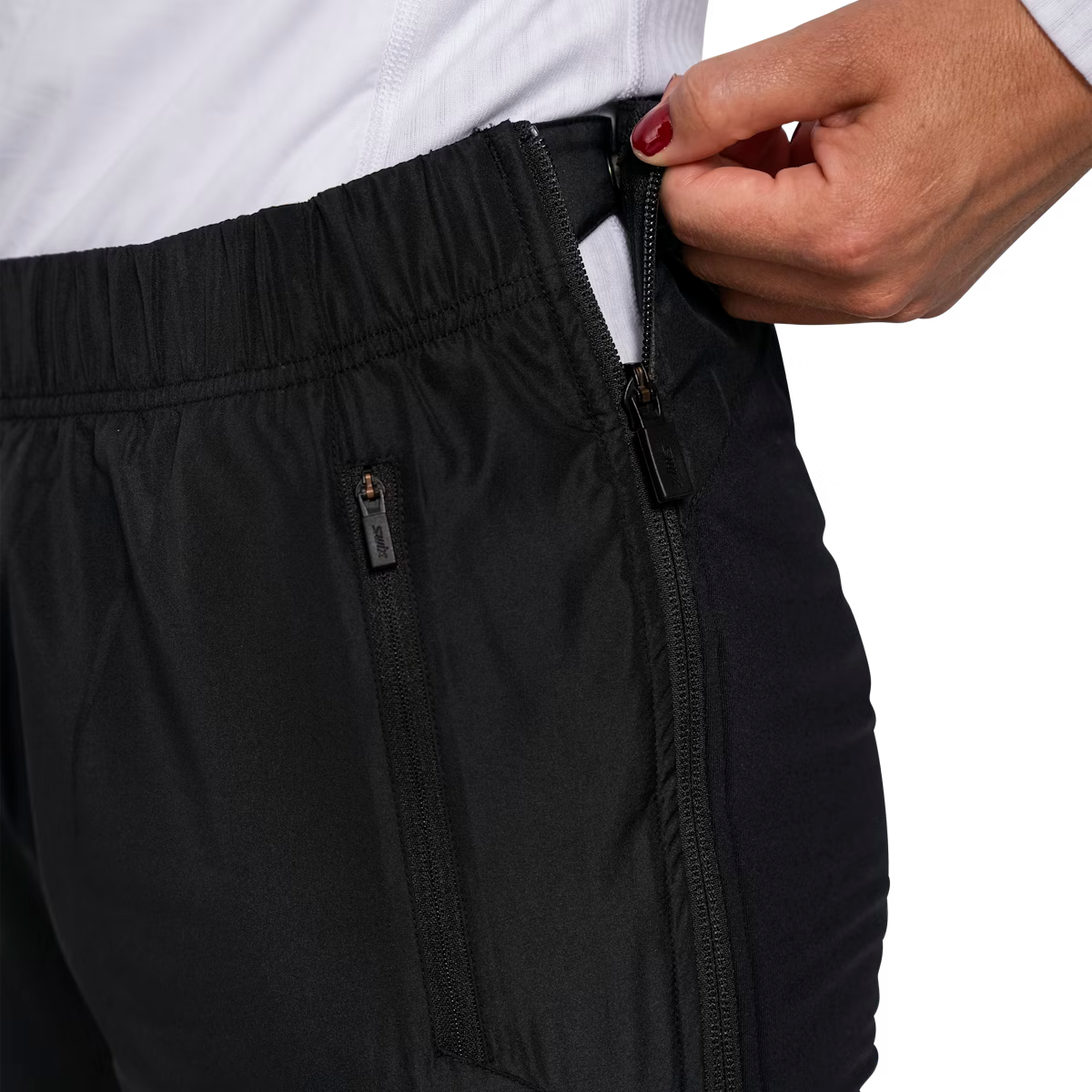 Swix - Women's Infinity Hybrid Wind Full Zip Pants - Black