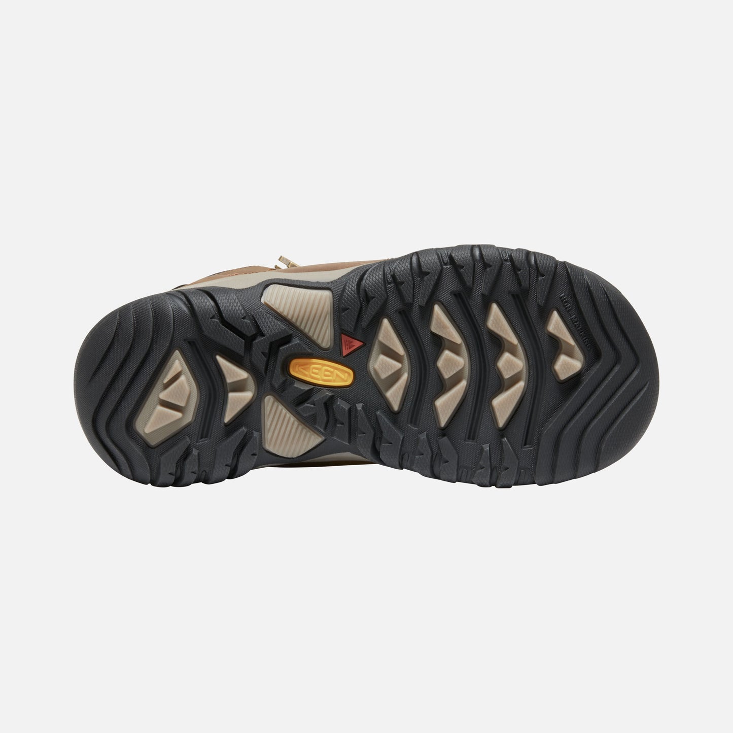 Keen - Little Kids Ridge Flex Mid WP - Bison/Red Carpet