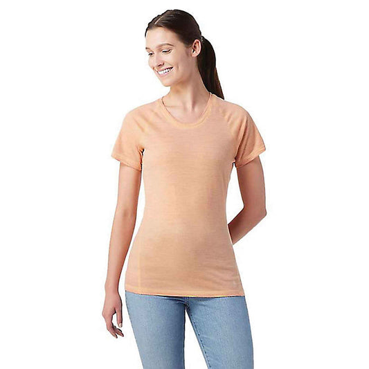 Smartwool - Womens Merino 150 Plant-Based Dye Baselayer Short Sleeve - Summer Sound Cherry Mango Wash