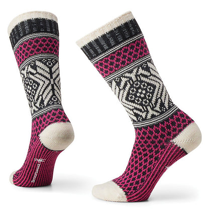 Smartwool - Everyday Popcorn Snowflake Pattern Crew Socks - Unisex - Moonbeam