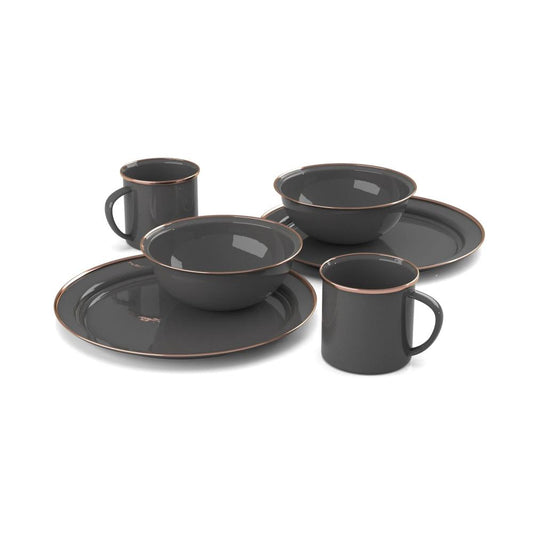 GSI Outdoors - Mesa 2 Person Enamelware Tableset - Shadow
