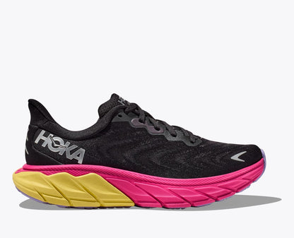 Hoka - Arahi 6 - Women's - Black/Pink Yarrow