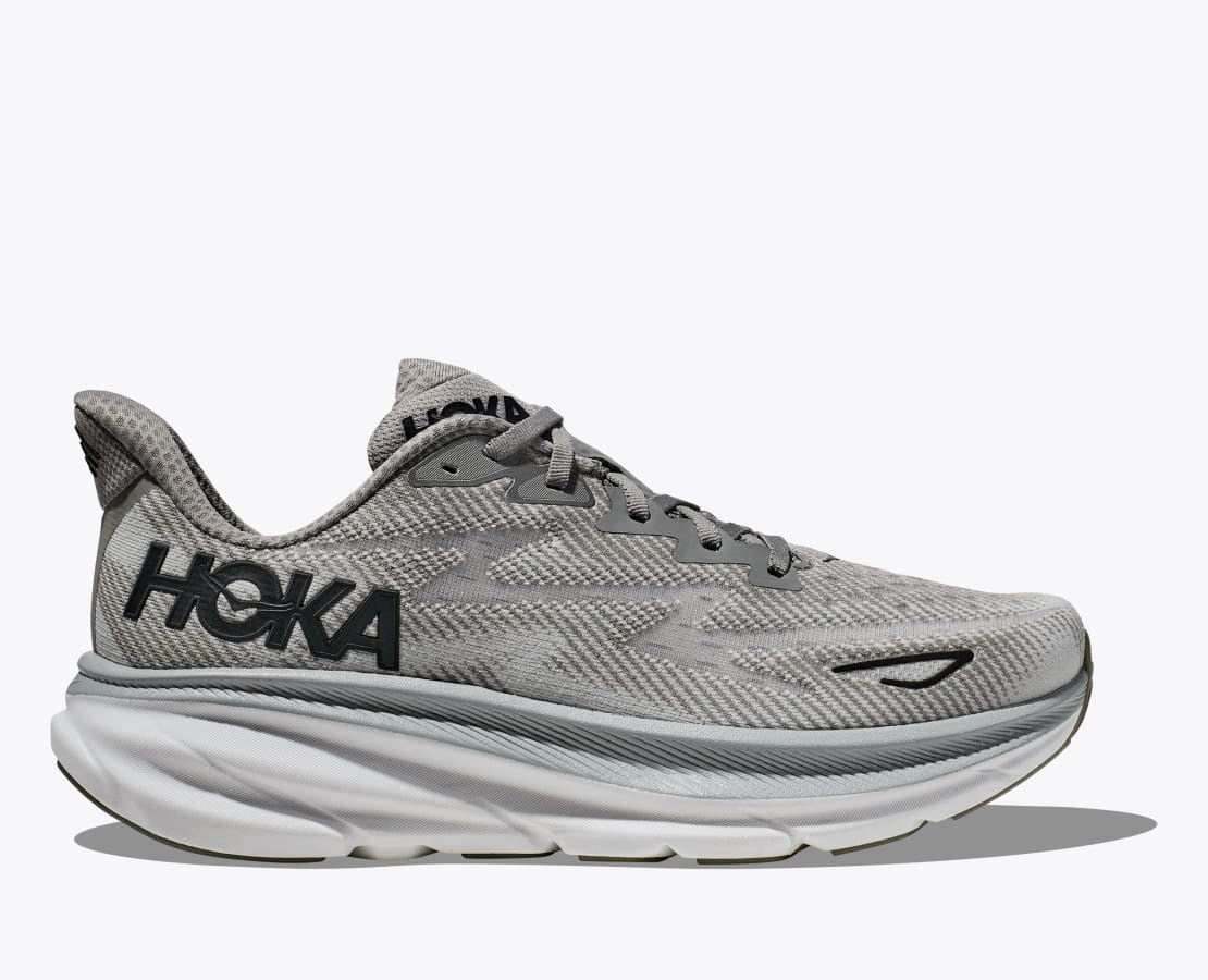 Hoka - Clifton 9 - Men's - Nimbus Cloud / Steel Wool