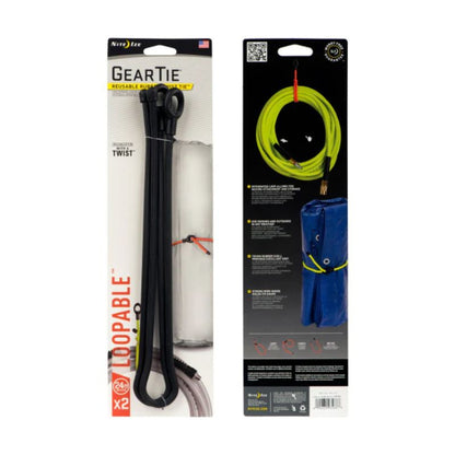 Nite Ize - Gear Tie Loopable Twist Tie - Black