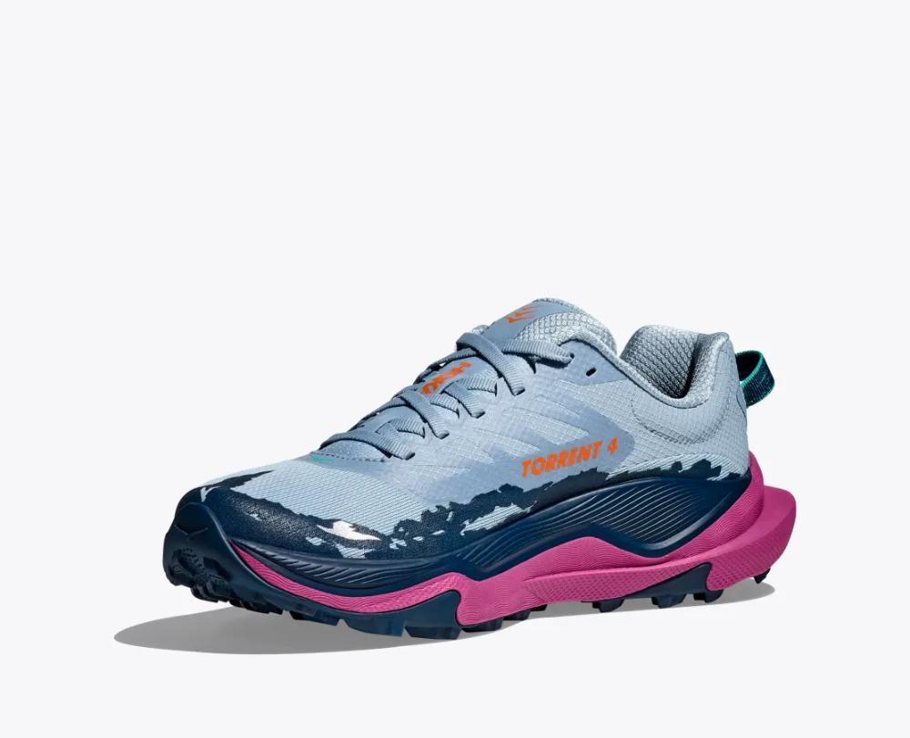 Hoka - Torrent 4 - Women's - Drizzle / Fuchsia