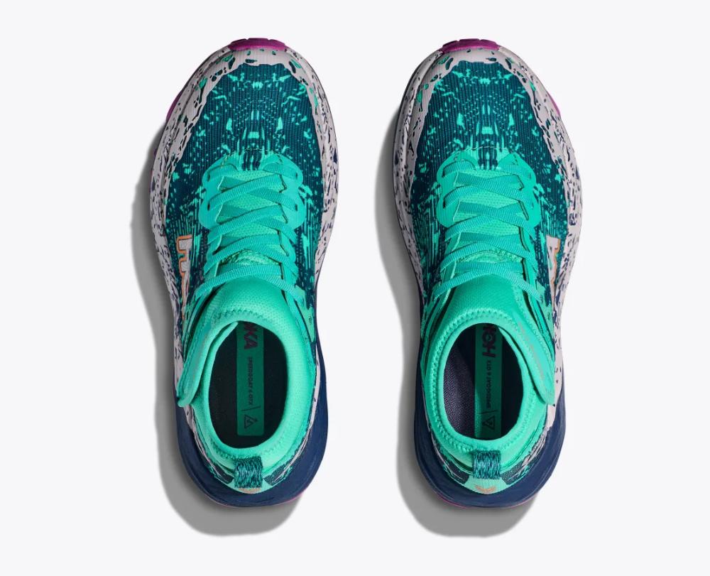 Hoka - Speedgoat 6 Mid Gtx - Women's - Electric Aqua / Midnight