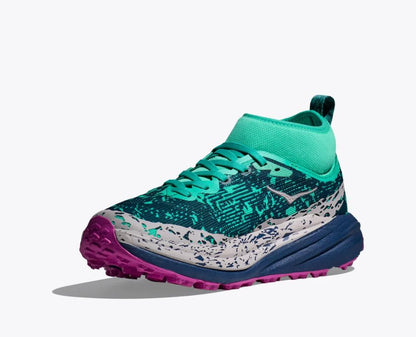 Hoka - Speedgoat 6 Mid Gtx - Women's - Electric Aqua / Midnight