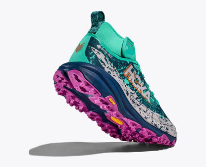 Hoka - Speedgoat 6 Mid Gtx - Women's - Electric Aqua / Midnight