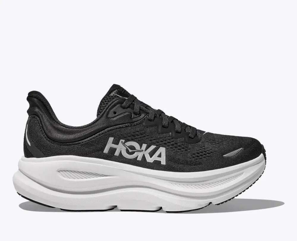 Hoka - Bondi 9 - Men's - Black / White