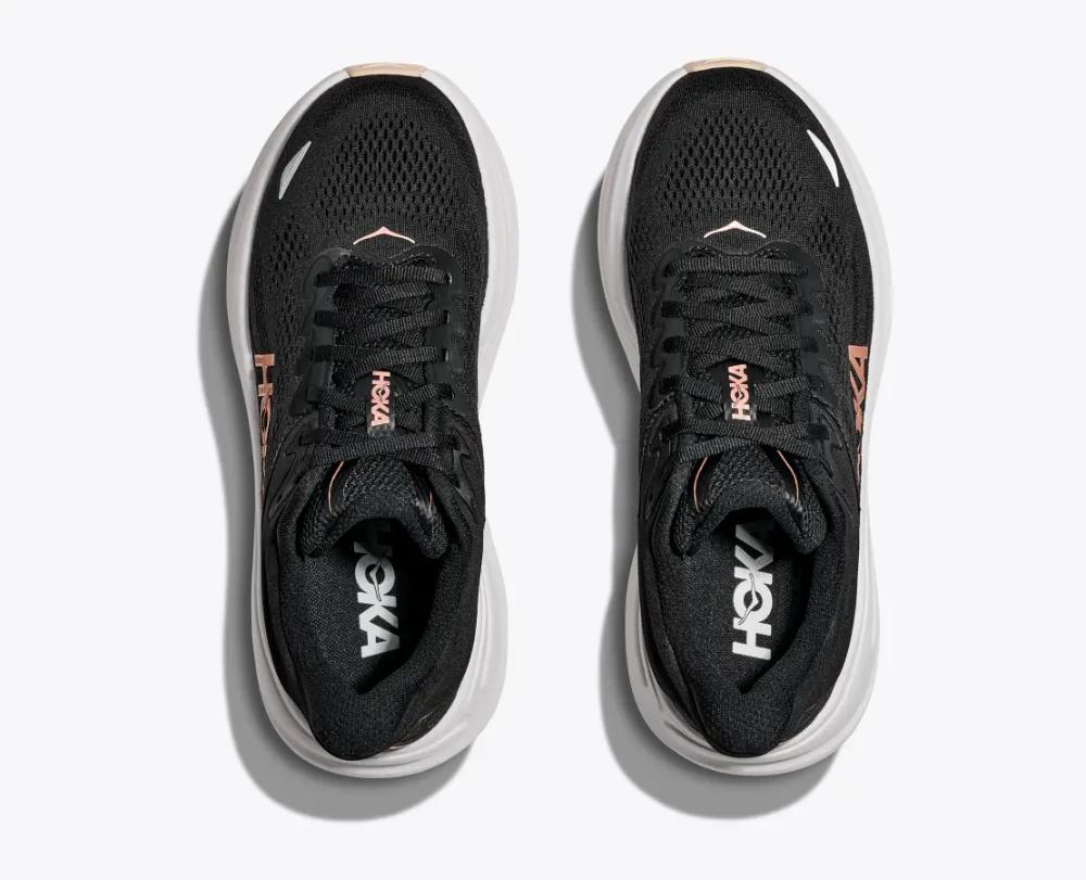 Hoka - Bondi 9 - Women's - Black / Rose Gold