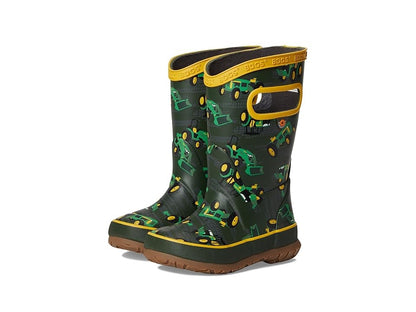 Bogs - Rainboot Tractor Kid's - Dark Green/Multi