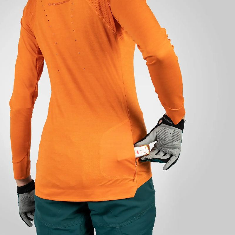Endura - SingleTrack Longsleeve Jersey - Women's - Blue Steel