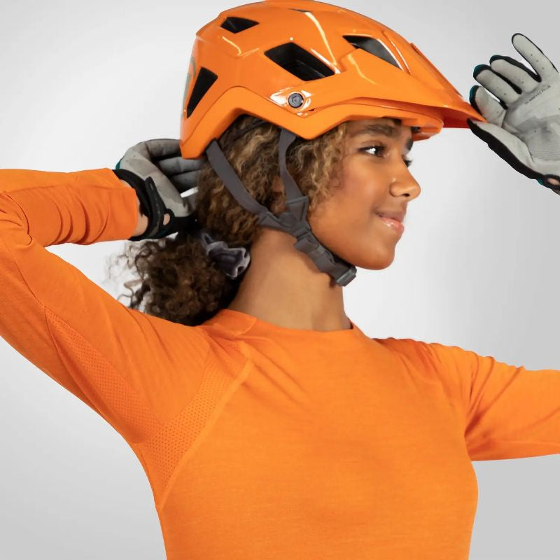 Endura - SingleTrack Longsleeve Jersey - Women's - Blue Steel