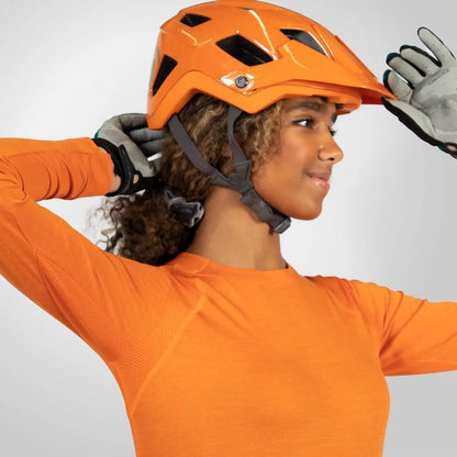 Endura - SingleTrack Longsleeve Jersey - Women's - Blue Steel