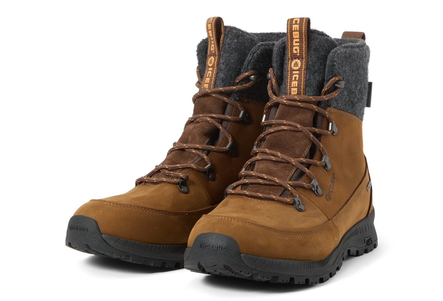 Icebug - Adak ReWool BUGrip - Coffee/Grey