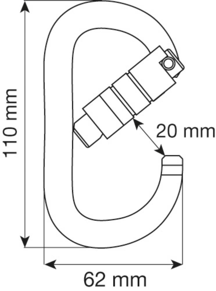 CAMP - Oval Xl 2Lock - Titanium