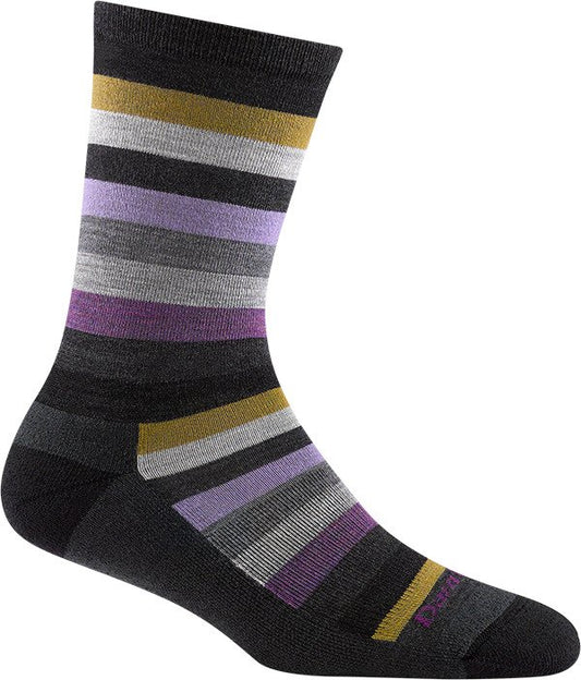 Darn Tough - Mystic Stripe Crew Lightweight With Cushion Women's - Gray