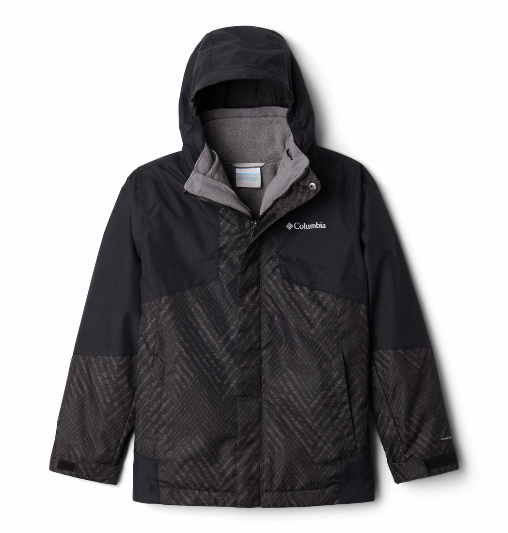 Columbia - Bugaboo II Fleece Interchange Jacket - Kids - Black Chevron P