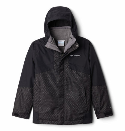 Columbia - Bugaboo II Fleece Interchange Jacket - Kids - Black Chevron P