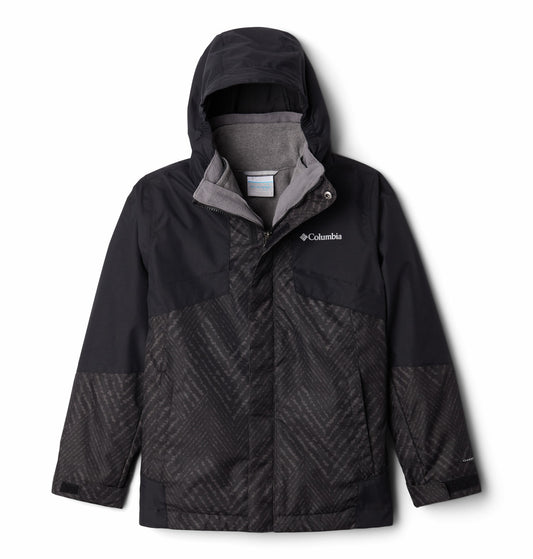 Columbia - Bugaboo II Fleece Interchange Jacket - Kids - Black Chevron P