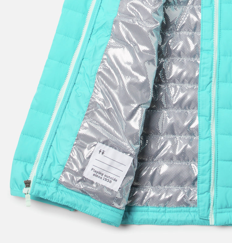 Columbia - Boys Powder Lite Hooded Jacket - Geyser