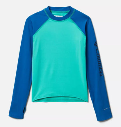 Columbia - Sandy Shores Long Sleeve Sunguard Shirt - Kids' - Electric Turquoise,