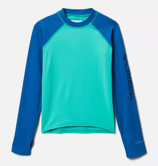 Columbia - Sandy Shores Long Sleeve Sunguard Shirt - Kids' - Electric Turquoise,