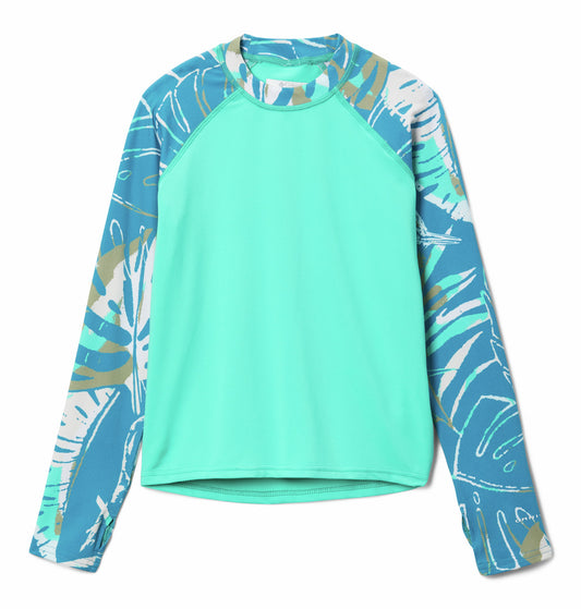 Columbia - Sandy Shores Printed LS Sunguard Toddler - Electric Turquoise