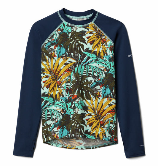 Columbia - Sandy Shores Printed LS Sunguard Youth - Mint Cay Toucan