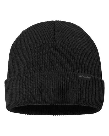 Columbia - Whirlibird Cuffed Beanie - Unisex - Basalt, Dark Stone Marled, Logo