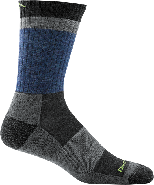 Darn Tough - Heady Stripe Micro Crew Lightweight With Cushion - Denim