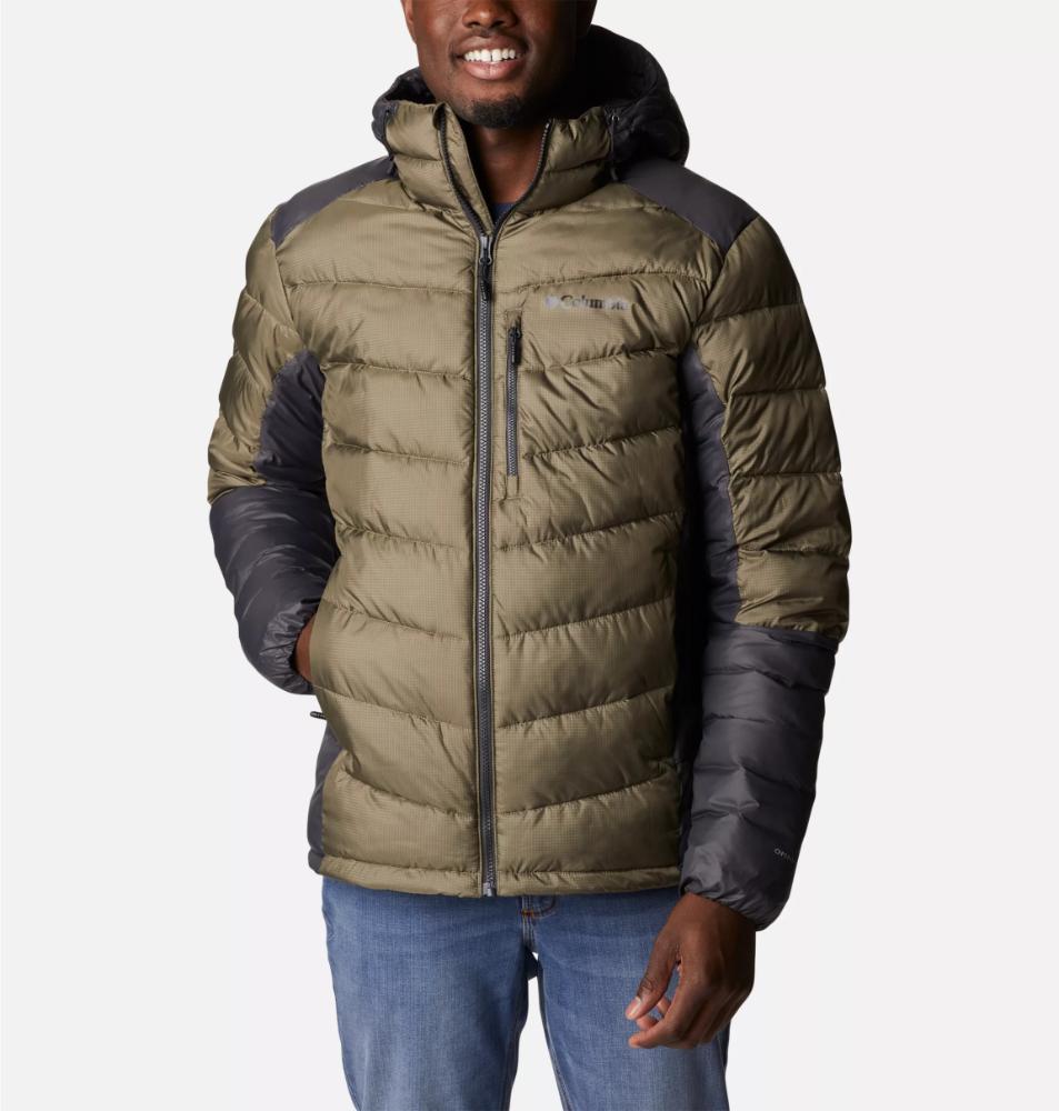 Columbia - Labyrinth Loop II Hooded Jacket - Men's - Stone Green, Shark