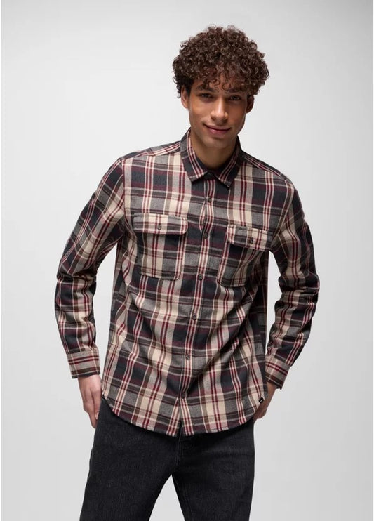 Prana - Westbrook Flannel Shirt - Deep Vino