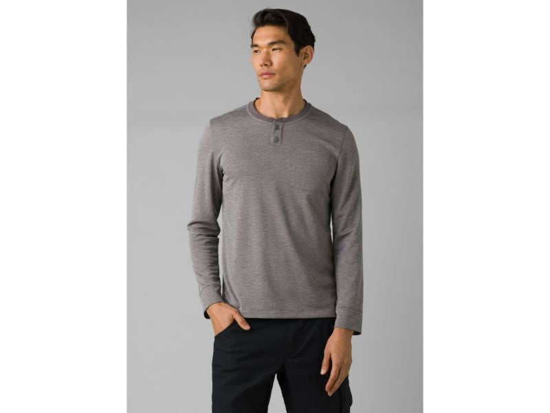 Prana - Sol Defender Henley - Men's - Greystone