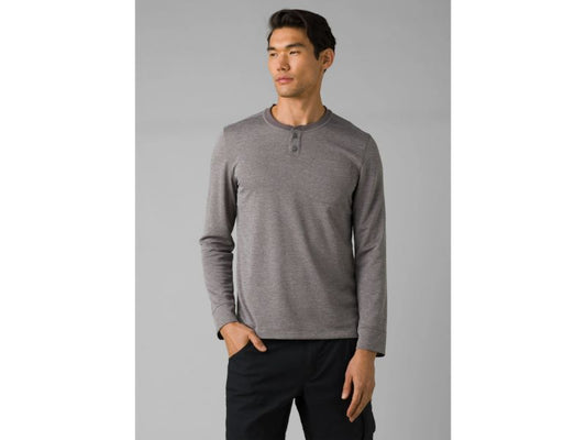 Prana - Sol Defender Henley - Men's - Greystone