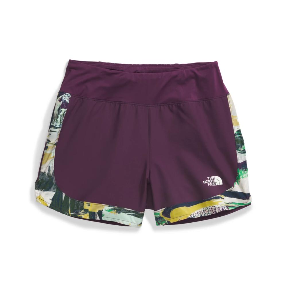 The North Face - Sunriser Short 2.5in - Women's - Black Currant Purple Trail Dream Print