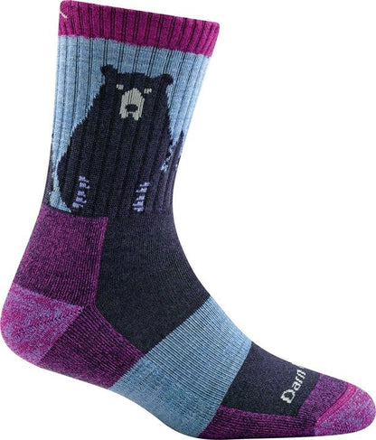 Darn Tough - Bear Town Micro Crew Lightweight with Cushion - Purple