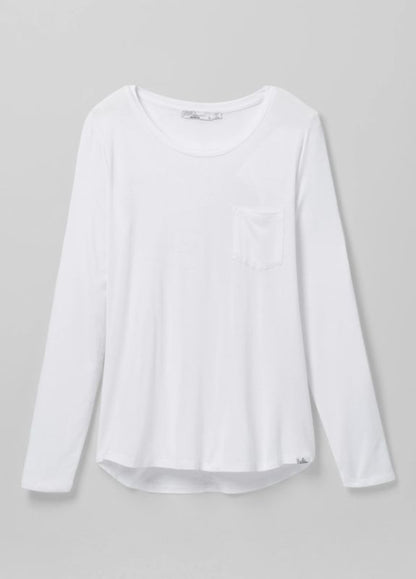 Prana - Foundation Long Sleeve Plus - Women's - White