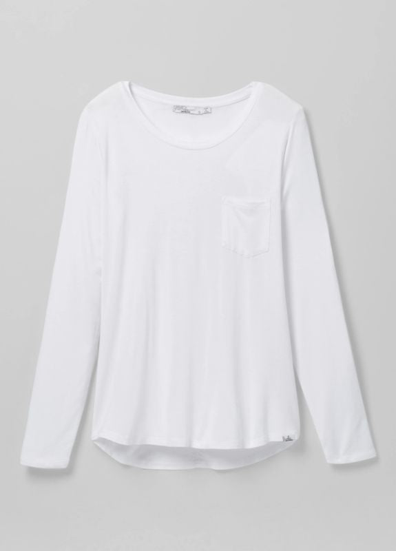 Prana - Foundation Long Sleeve Plus - Women's - Heather Grey