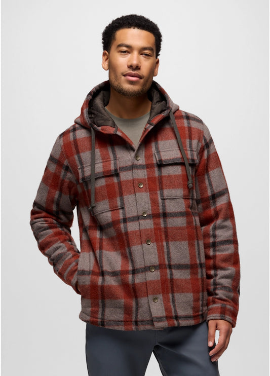 Prana - Asgard Hooded Flannel Shirt - Pewter