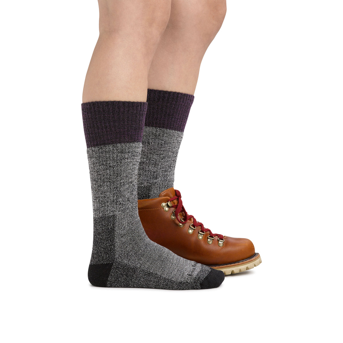 Darn Tough - Scout Boot Midweight With Cushion - Plum