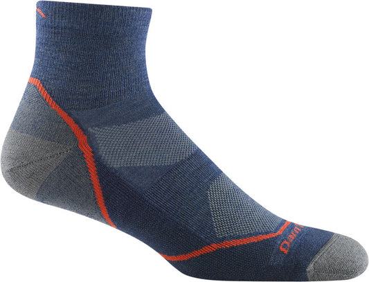 Darn Tough - Light Hiker 1/4 Lightweight Cushion - Men's - Denim