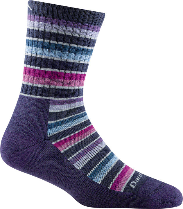 Darn Tough - Women's Decade Stripe Micro Crew Midweight Hiking Sock - Blackberry