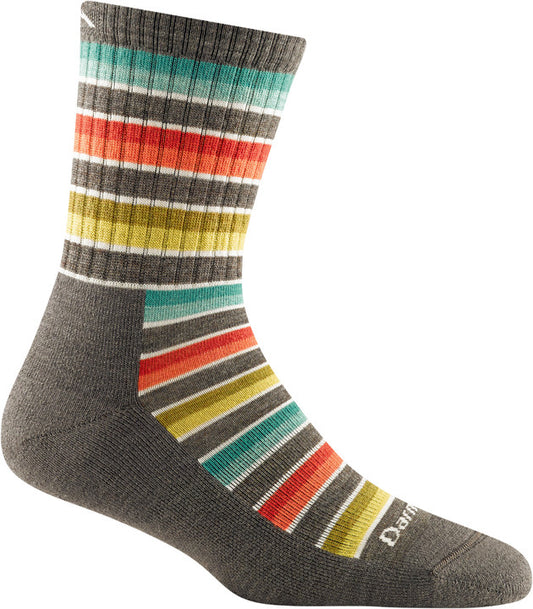 Darn Tough - Women's Decade Stripe Micro Crew Midweight Hiking Sock - Denim