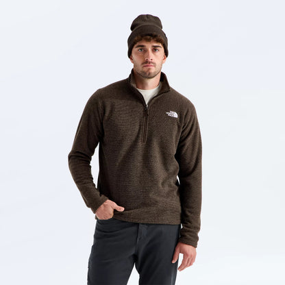 The North Face - Men's Textured Cap Rock 1/4 Zip - Dark Chestnut Heather