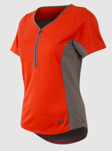 PEARL IZUMI - W CANYON JERSEY - Poppy Red/Smoked Pearl