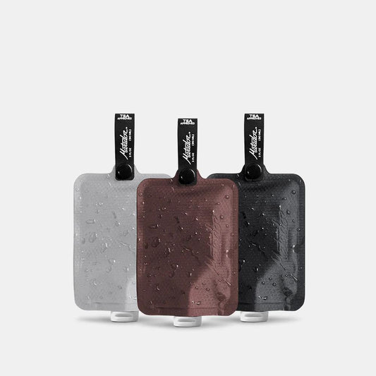 Matador - Flatpak Toiletry Bottles - Charcoal/Garnet/Arctic White