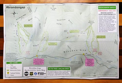 Ridgeline Outdoor Collective - Backcountry Ski/Ride Map